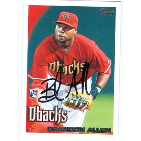 Autograph Warehouse Brandon Allen Autographed Baseball Card