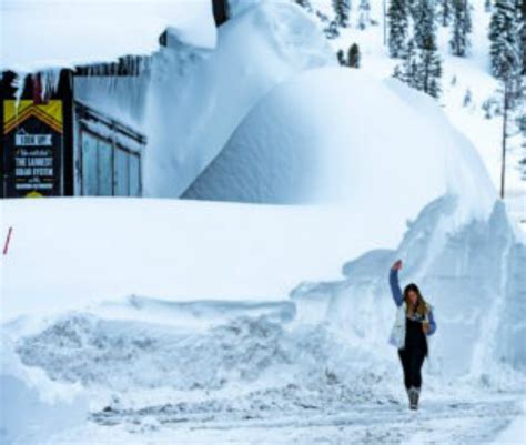 Snow records fall at Tahoe ski resorts
