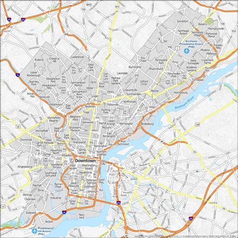 Neighborhood Map of Philadelphia - GIS Geography