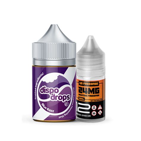 dispo drops blue razz mg combo  wiener vape company