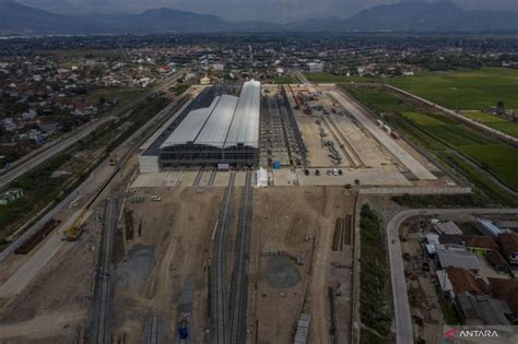 Pembangunan Stasiun Kereta Cepat Jakarta Bandung Antara News