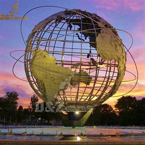 large world globe sculpture for sale garden decoration metal sculpture stainless steel sculpture ...