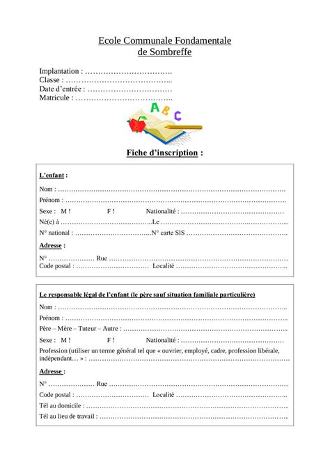 Fiche De Situation Familiale Pdf