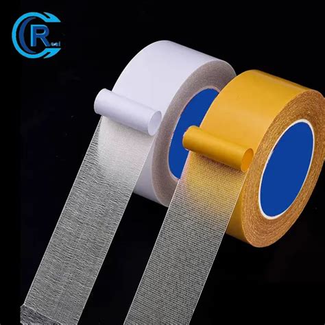 High Viscosity Double Sided Fiber Mesh Tape Fiberglass Filament Glass