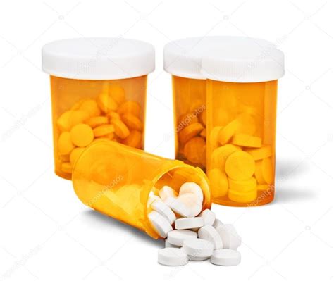 Medication Pills In Pills Bottles — Stock Photo © Billiondigital 114717998