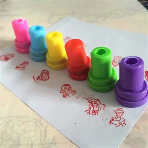 DIY Self ink Stamps with Different Characters - Kid Loves Toys