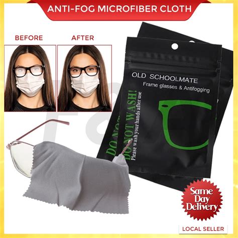 Anti Fog Microfiber Cloth For Anti Fogging Glasses Sunglasses Lens Spectacles Cermin Mata