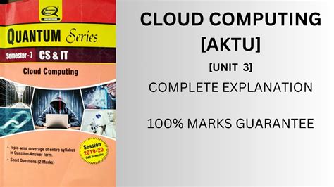 Cloud Computing Unit 3 Full Explanation KCS 713 Full AKTU