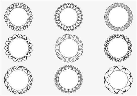 Decorative Circular Frames Brush Pack Free Photoshop Brushes At