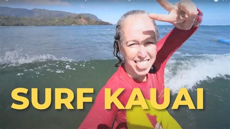 Beginner Surf Lesson In Hawaii S Hanalei Bay With Hawaiian Surfing Adventures Youtube