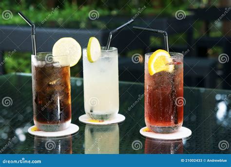 Three Ice Cold Drinks Stock Photos - Image: 21002433