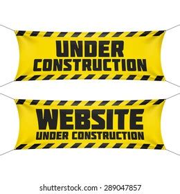 Website Under Construction Banner Vector Stock Vector (Royalty Free ...