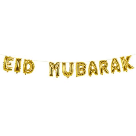 Ballonnenslinger Eid Mubarak Goud Feestbazaar Nl