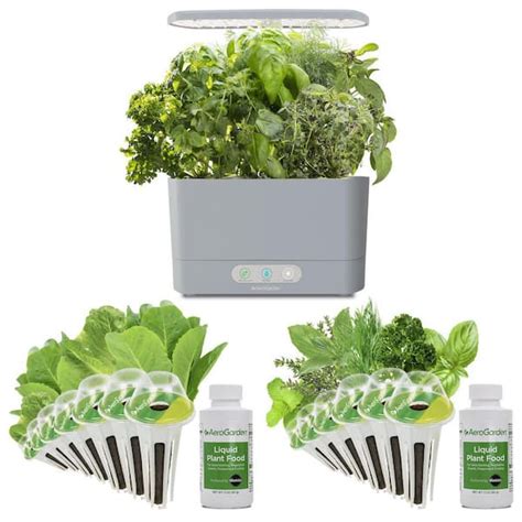 Aerogarden Harvest Bundle With Gourmet Herbs And Mixed Romaine Seed Pod