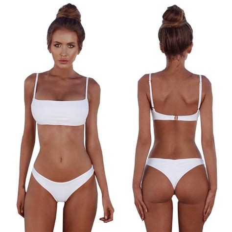 Strój Kąpielowy Sexy Bikini Brazylijskie Dwuczęściowy Kostium Top Kolory L SNM Moda Sklep