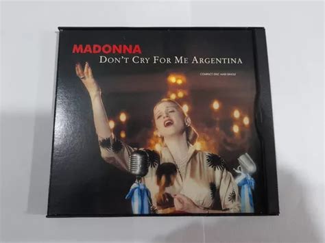 Cd Madonna Dont Cry For Me Argentina Importado En Formato Cd Cuotas