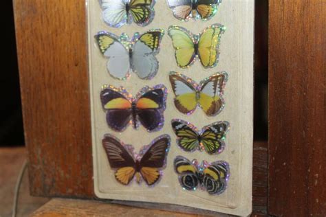 Crafters Square Butterfly Stickers With D Wings Sealed On Card Ebay