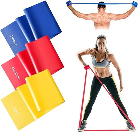 Fitnessb Nder Er Set Gymnastikband Widerstandsstufen Dehnb Nder