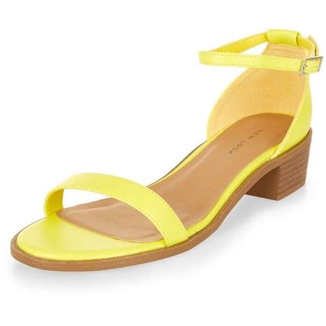 Lime Green Ankle Strap Low Block Heel Sandals Low Block Heel Sandal