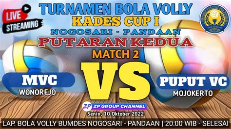 Mvc Vs Puput Vc Turnamen Bola Volly Kades Cup I Nogosari Pandaan