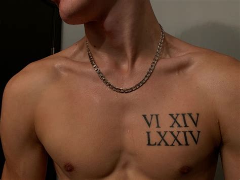 Chest Tattoos Roman Numerals Printable Calendars AT A GLANCE