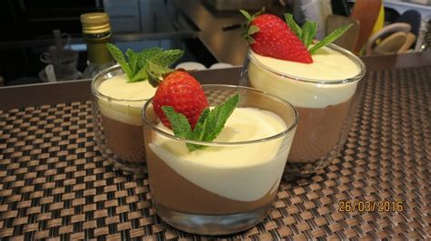 Zweierlei Mousse Au Chocolat Dessert Schokolade Einfacher Nachtisch