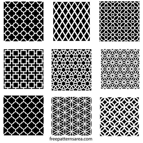 Geometric Wall Pattern Stencil