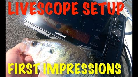 Live Scope Setup For Crappie Fishing YouTube