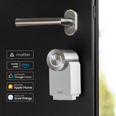 Nuki Sl Pro Th Gen White Smart Lock Bluetooth Euro Cylinder