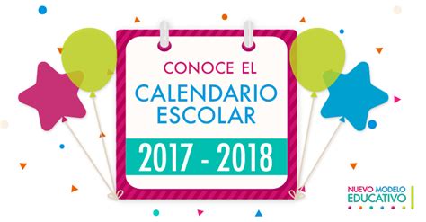 Calendario Escolar Para El Ciclo Escolar 2017 2018 Secretaría De