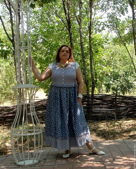 Джинсовый сарафан 1 – заказать на Ярмарке Мастеров – D47IZRU | Сарафаны ...