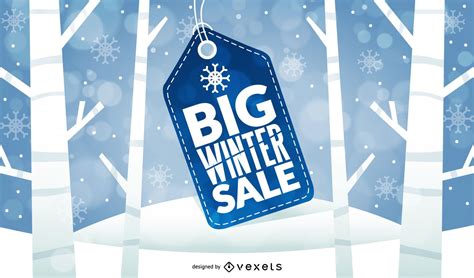 Big Winter Sale Price Tag Design Vector Download