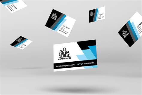 Consultant Business Card Template PSD Ai Vector BrandPacks