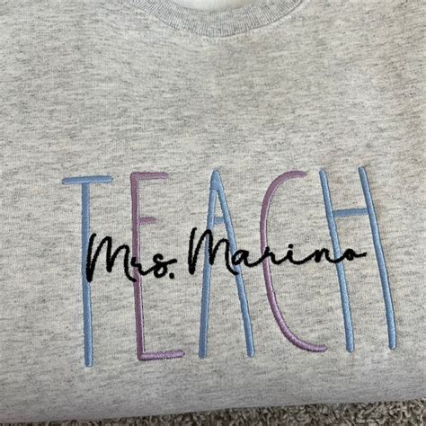 Teacher Crewneck Etsy