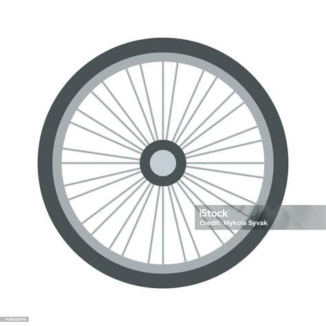 cycle wheel icon vector illustration stock illustration