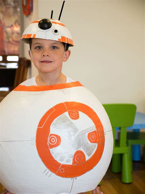 Papier-mâché BB8 costume for my son's Star Wars party | Star wars party, Bb8 costume, Costumes