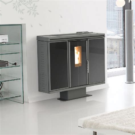 Poêle à Granulés Pellets Slim Thermocomfort Canalisable 82 Kw Thermorossi Hiram