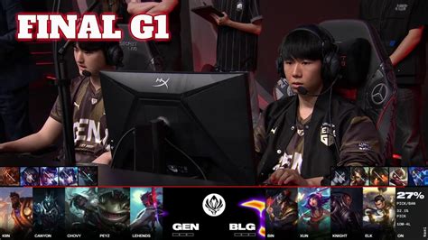 Gen Vs Blg Game 1 Grand Finals Lol Msi 2024 Bilibili Gaming Vs