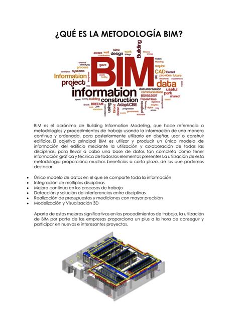 QUÉ ES LA METODOLOGÍA BIM