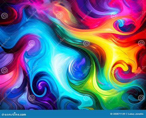 Abstract art of colors stock illustration. Illustration of cloud ...