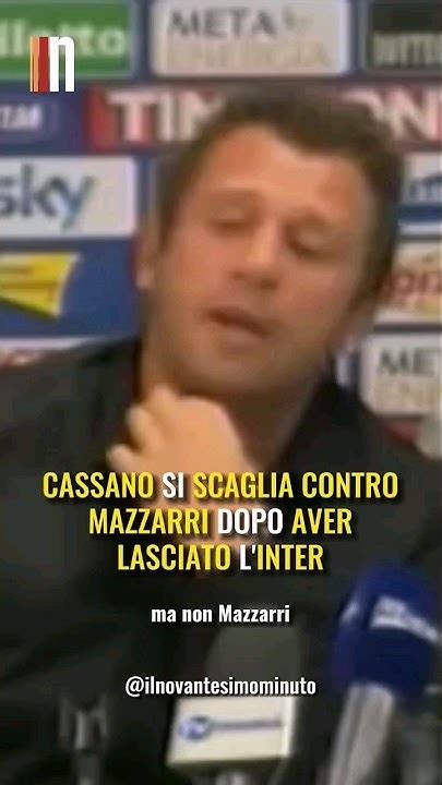 Cassano Distrugge Mazzarri Shorts Youtube