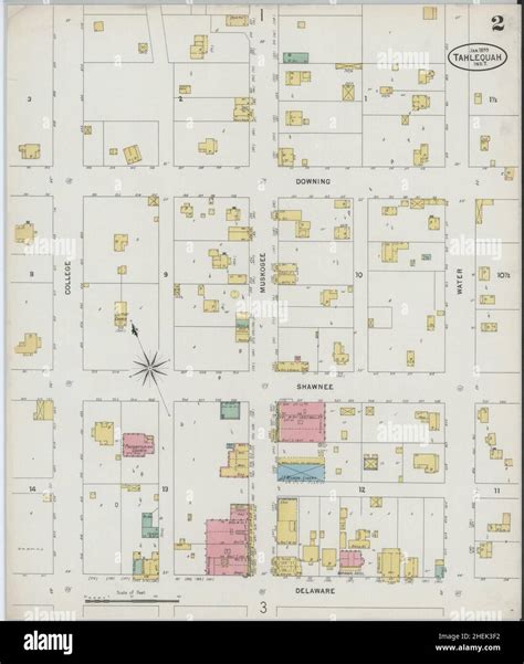 Map of tahlequah oklahoma hi-res stock photography and images - Alamy