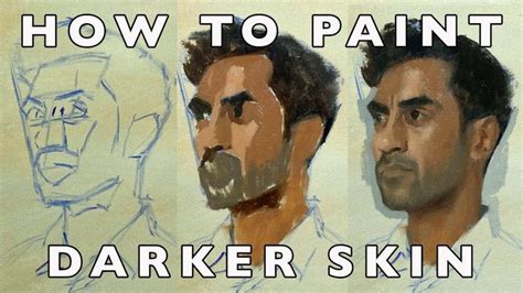 how to draw darker skin tones
