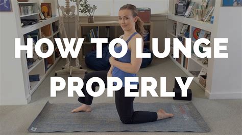 How To Lunge Properly Youtube