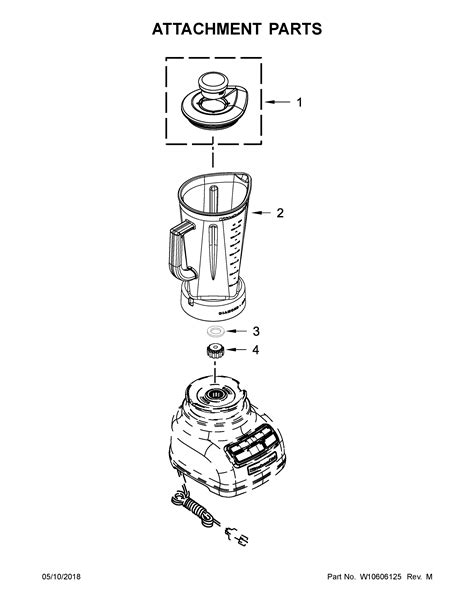 KitchenAid KSB1575ABS0 Blender Jar Assembly