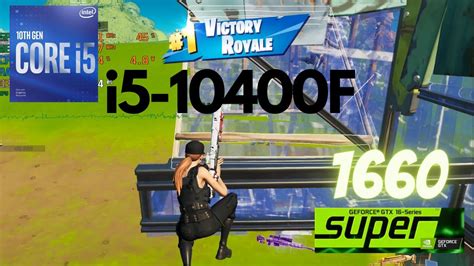 Gtx Super Intel I F Fortnite Performance Mode Stretched Res