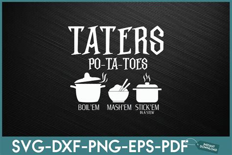 Taters Po Ta Toes Graphic By Uniqueidea · Creative Fabrica