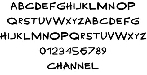 Disney Channel Windows Font Free For Personal