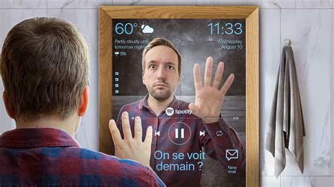 Ce MIROIR INTELLIGENT DIY vous dit TOUT Et il gère la DOMOTIQUE avec