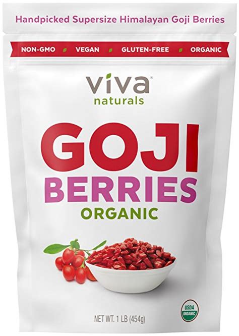 Viva Naturals Premium Himalayan Organic Goji Berries Noticeably Larger